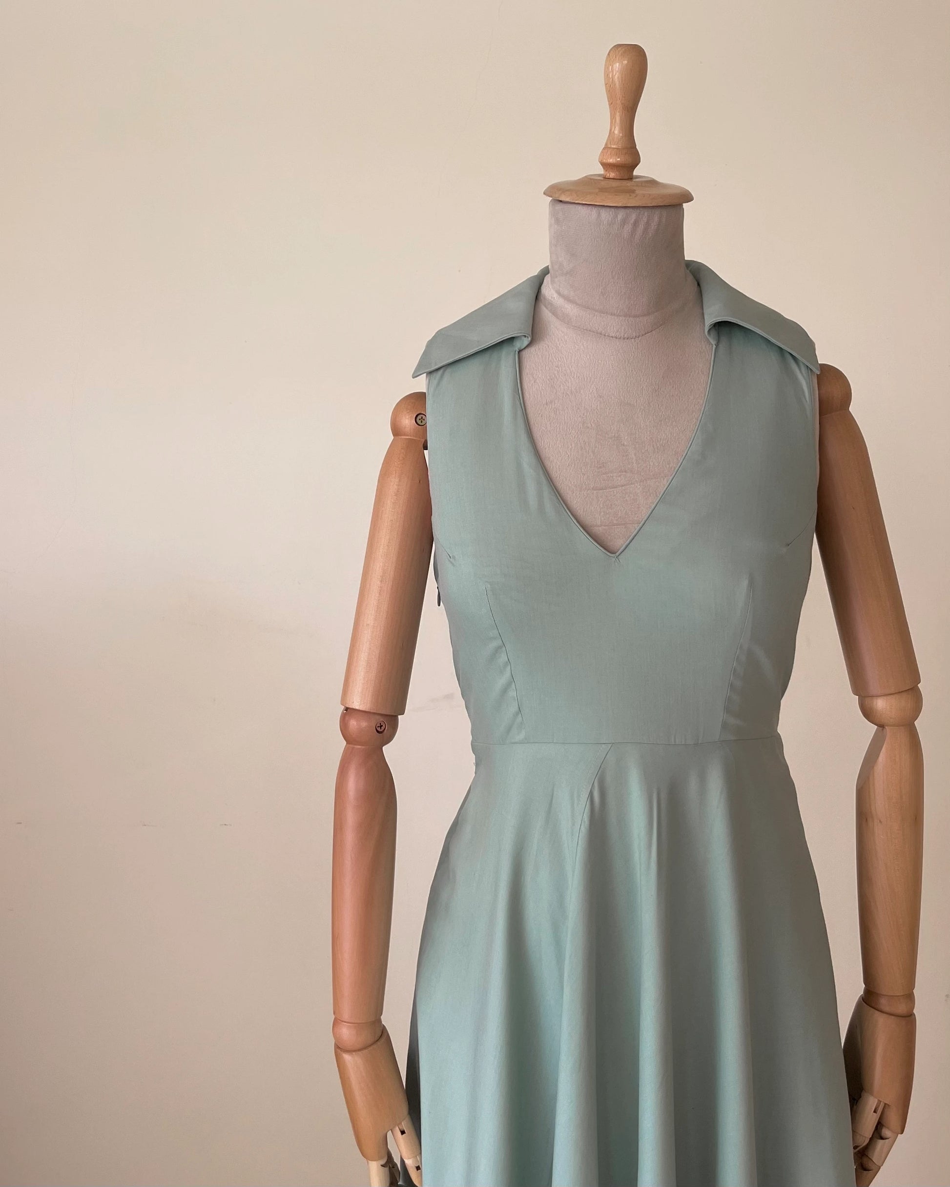Dress, Round Yoke (Cotton Voile)
