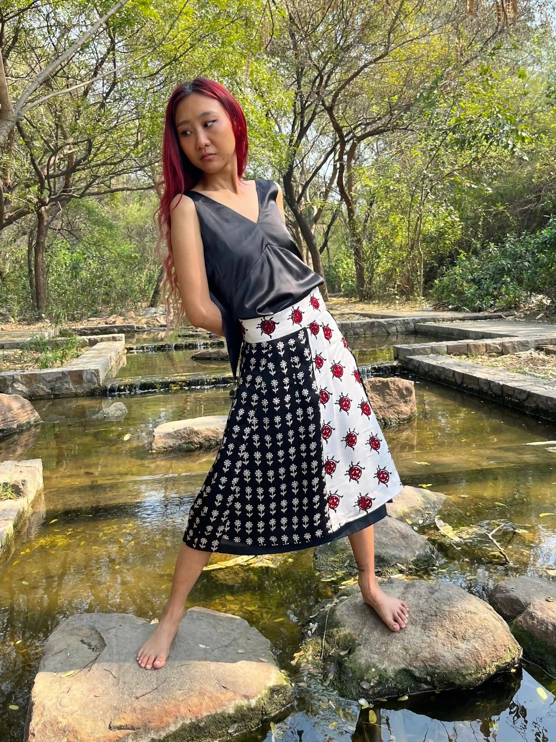Skirt, Panelled Woodblock (Cotton)