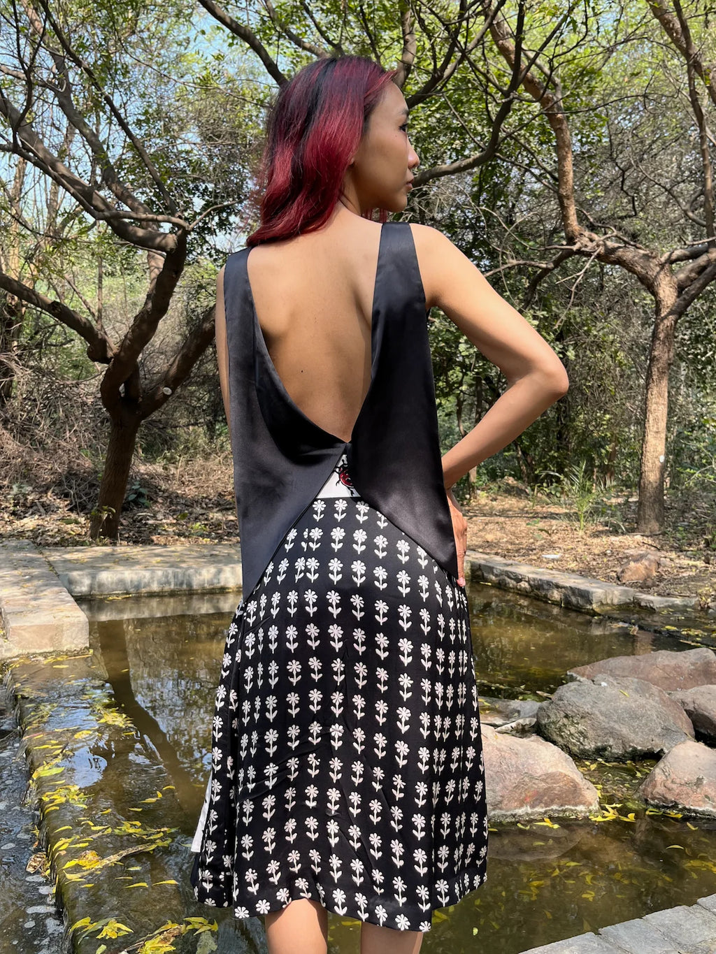 Panelled Skirt ft. Handcraft from Bagh