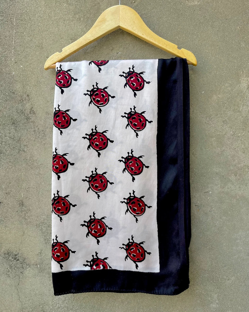 Wood-Block Printed Stole ft. Handcraft from Bagh
