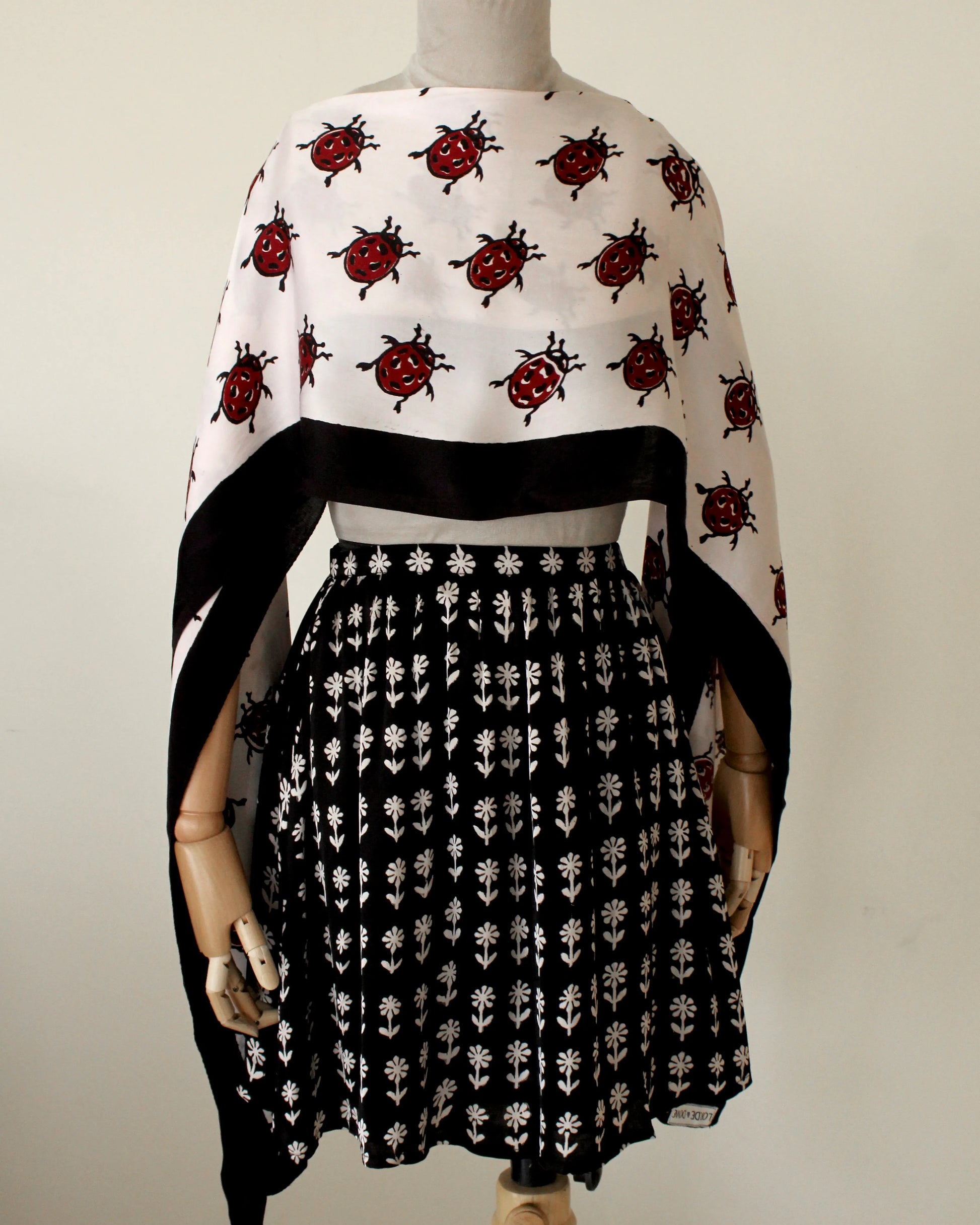 Stole, Ladybug Woodblock (Cotton)